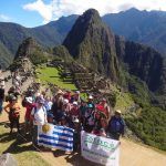 Un grupo en Machu Picchu